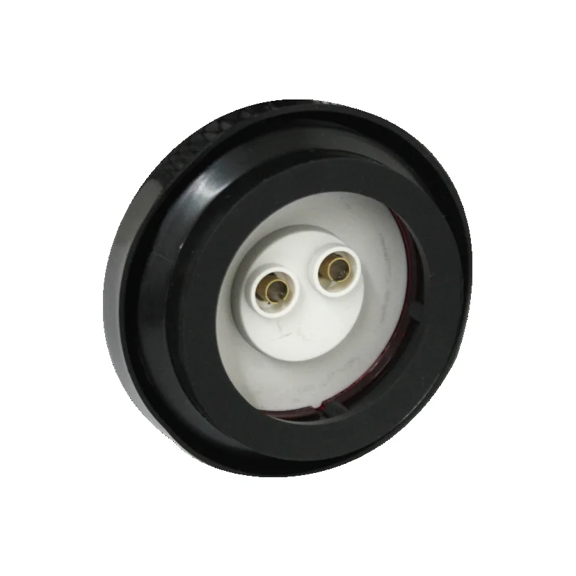PLAFON AMBAR 2" 3 LEDS MICA PLANA GOMA REMACHE 12/24V 8016-1R TRAKTOLAMP