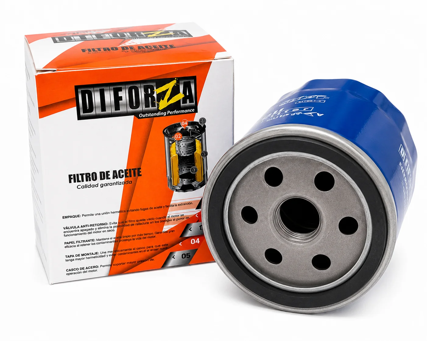FILTRO DE ACEITE DIFORZA ACNC0100 / GP-46 / OF-2933