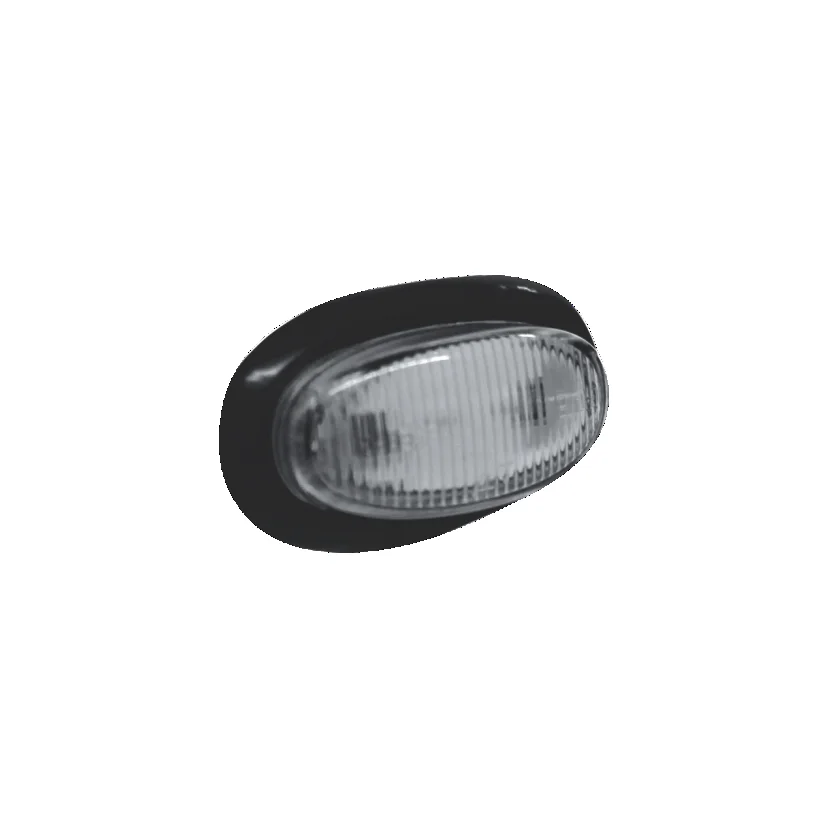 PLAFON OVALADO CON GOMA BLANCO 1 1/2" 3 LED S/TERMINAL 12/24V 8088C TRAKTOLAMP