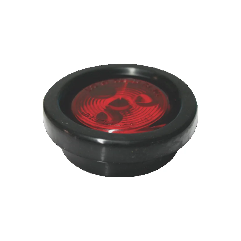 PLAFON ROJO 2" 3 LEDS MICA PLANA GOMA REMACHE 12/24V 8016-1R TRAKTOLAMP