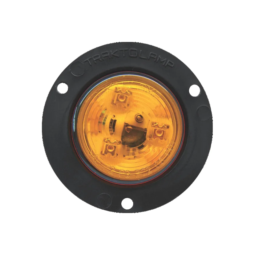 PLAFON AMBAR 2 1/2" DE REMACHE NEGRO 3 LEDS PLANO 8023NA TRAKTOLAMP