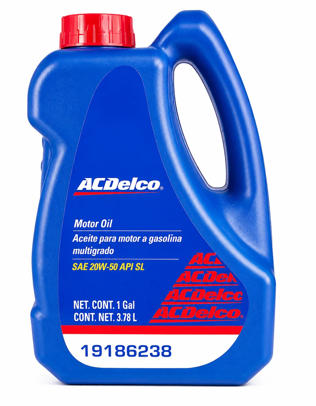 ACEITE ACDELCO PARA MOTOR A GASOLINA MULTIGRADO SAE 20W-50 API SL 3.78L