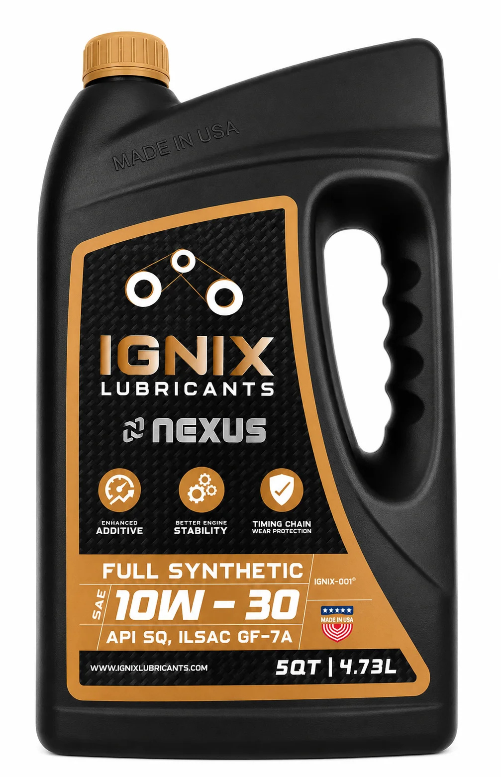 ACEITE NEXUS COMPLETAMENTE SINTETICO SAE 10W-30 API SQ 4.73L