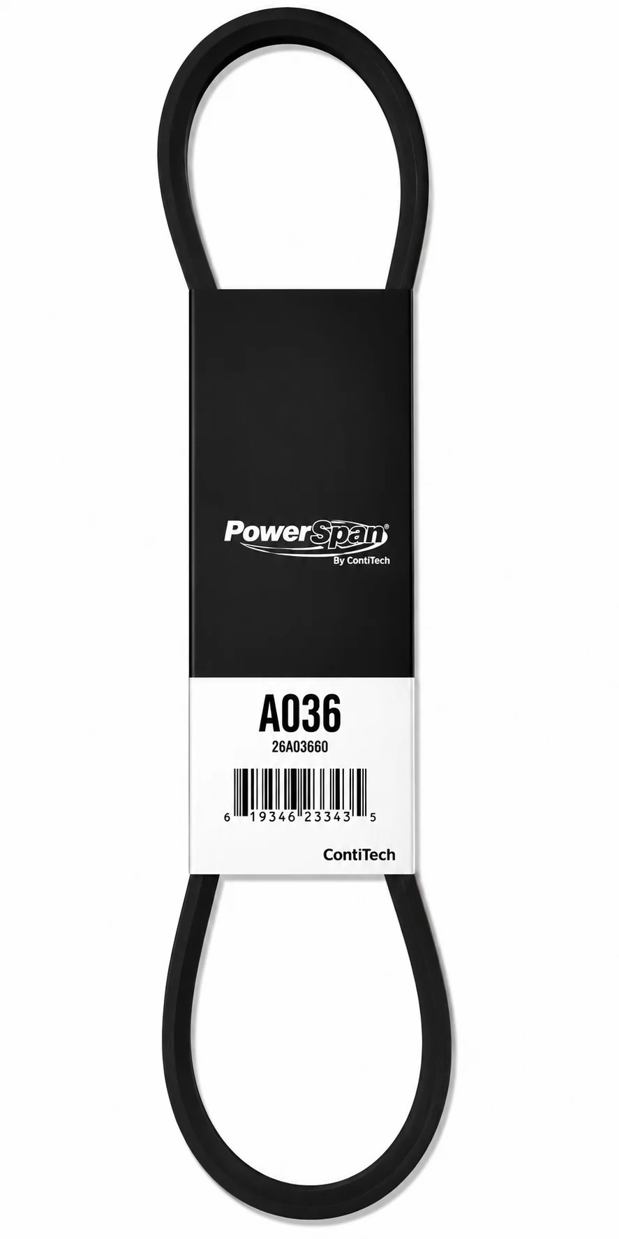BANDA LISA LONGITUD 38 PULG ANCHO 1/2 PULG POWER SPAN A036