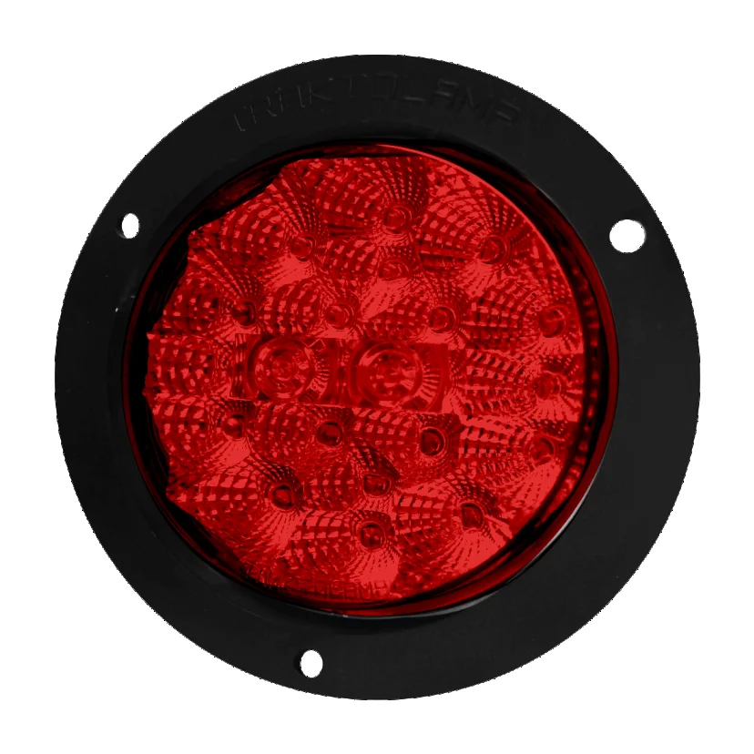 PLAFON REDONDO 4" ROJO 20 LEDS RAFAGA 8042NERR TRAKTOLAMP